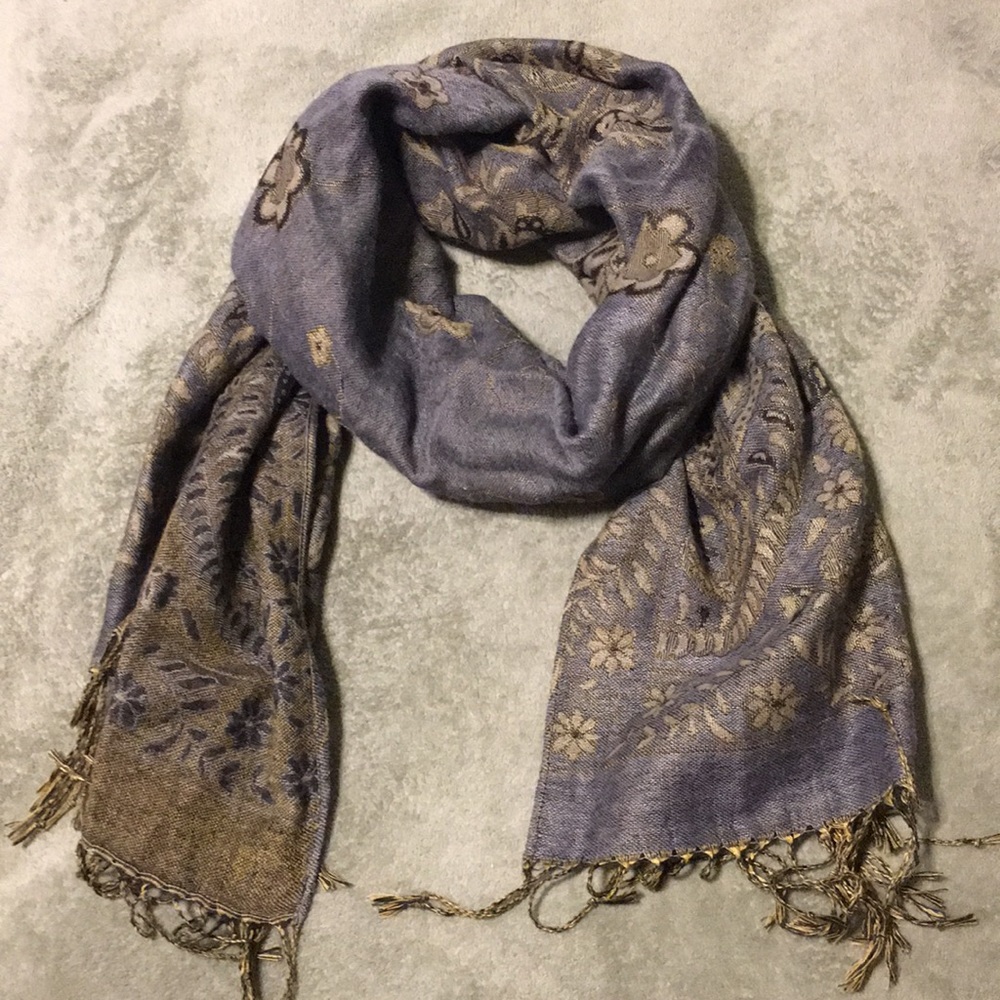 Blue Paisley Scarf
